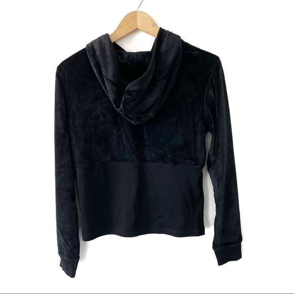 Black Velour BCBG Track Jacket - Picture 2 of 2